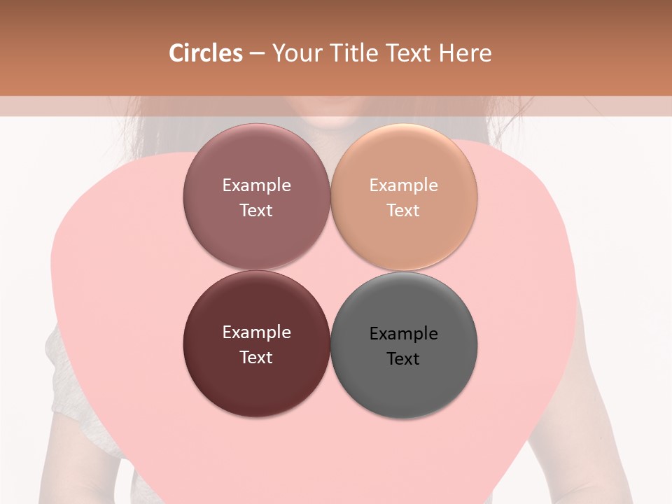 Hold Sign Standing PowerPoint Template