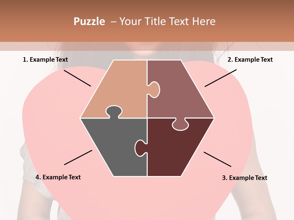 Hold Sign Standing PowerPoint Template