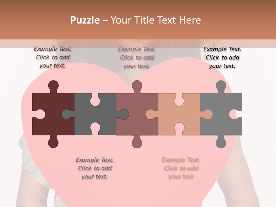 Hold Sign Standing PowerPoint Template