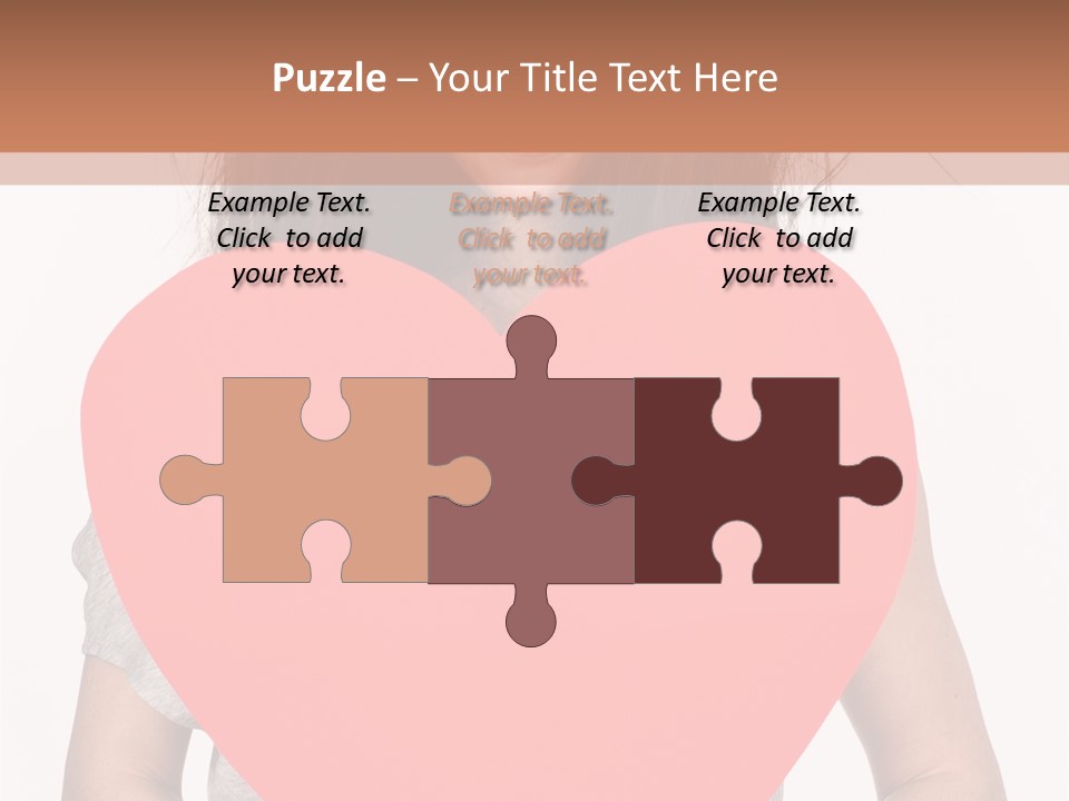 Hold Sign Standing PowerPoint Template