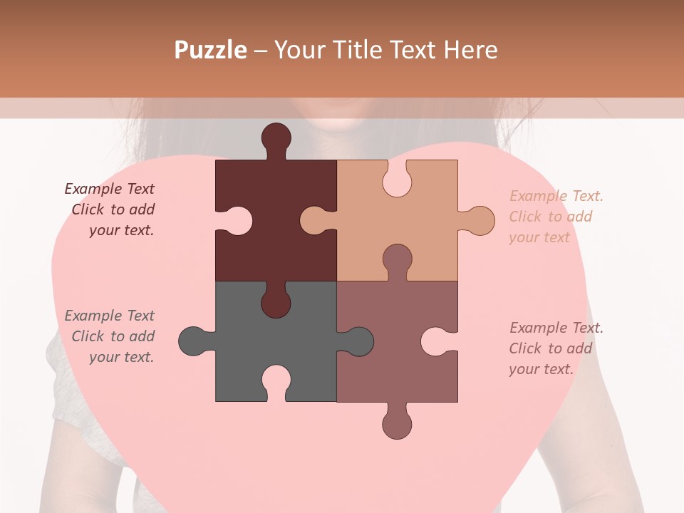 Hold Sign Standing PowerPoint Template