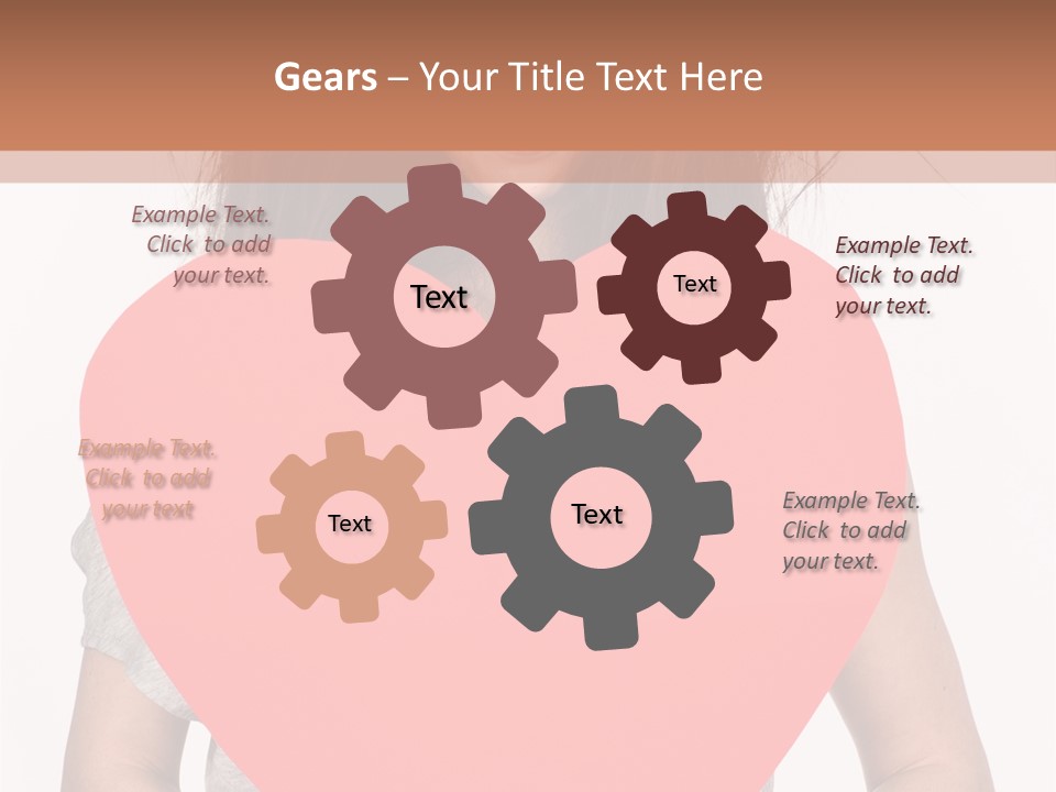 Hold Sign Standing PowerPoint Template