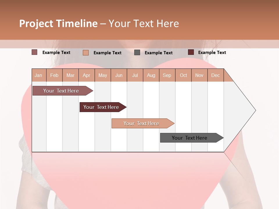 Hold Sign Standing PowerPoint Template