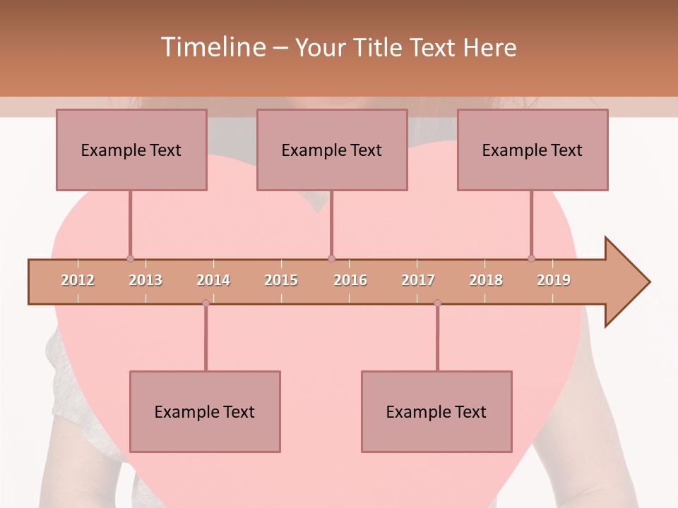 Hold Sign Standing PowerPoint Template