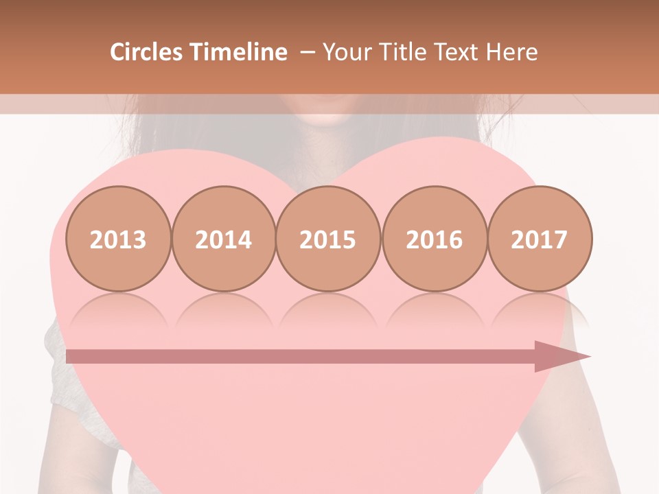 Hold Sign Standing PowerPoint Template