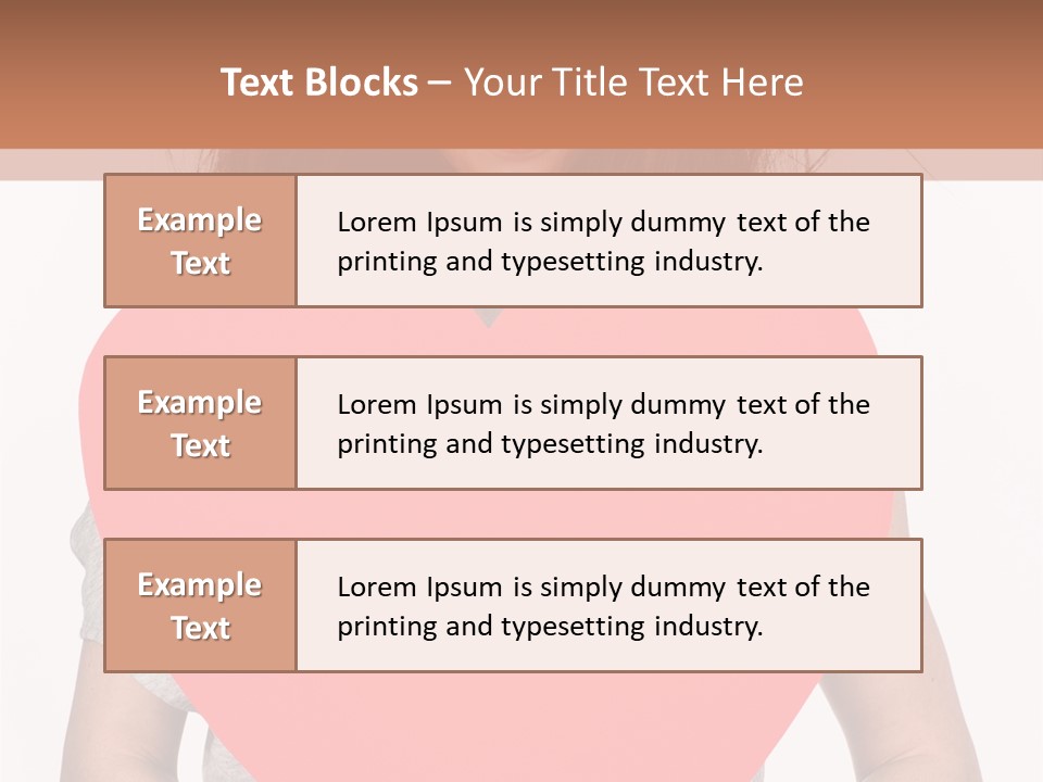 Hold Sign Standing PowerPoint Template