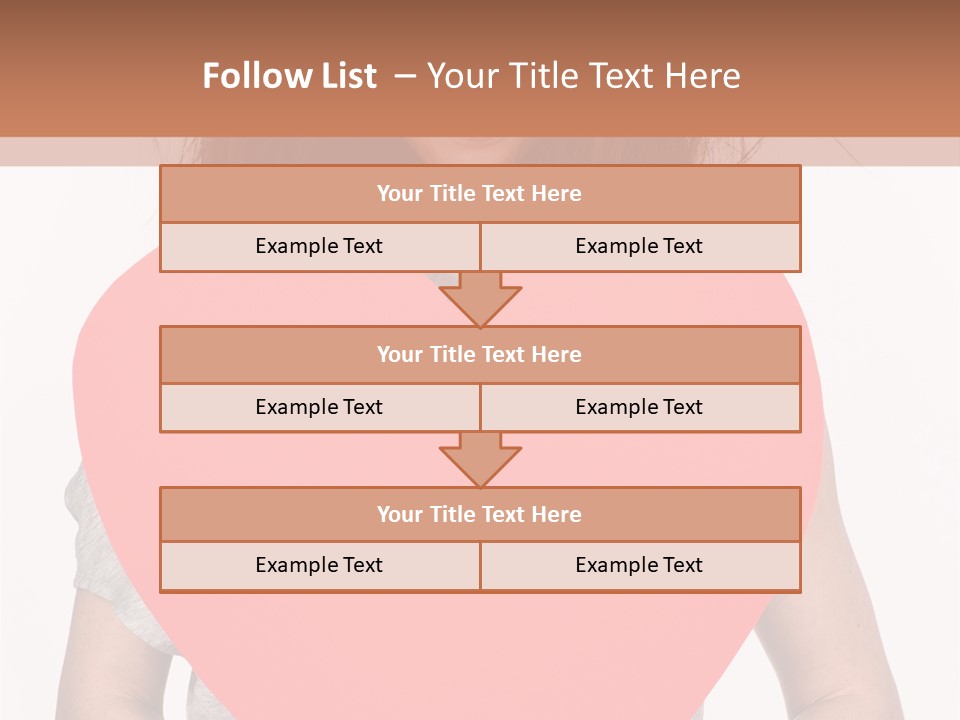 Hold Sign Standing PowerPoint Template