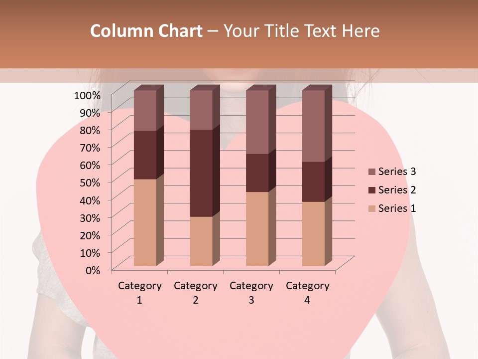 Hold Sign Standing PowerPoint Template