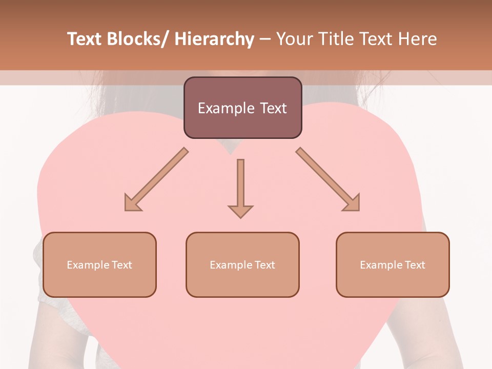 Hold Sign Standing PowerPoint Template
