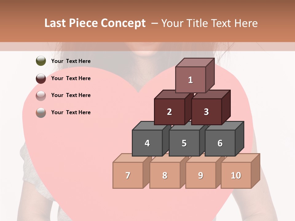 Hold Sign Standing PowerPoint Template