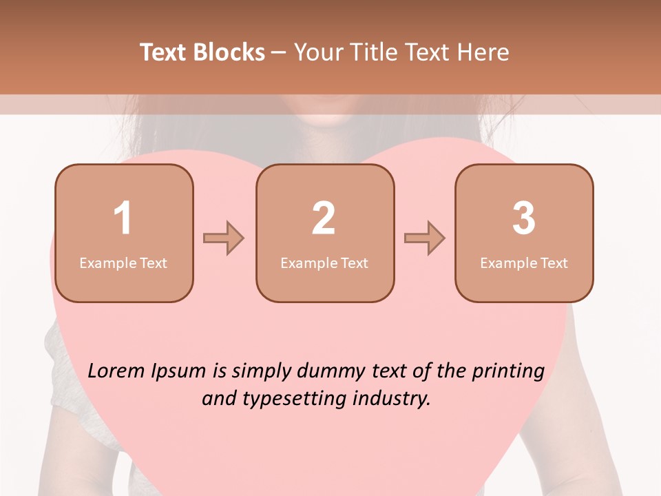 Hold Sign Standing PowerPoint Template