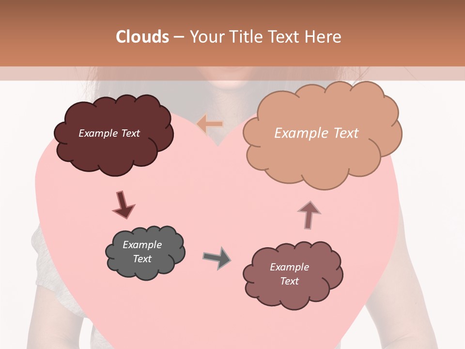 Hold Sign Standing PowerPoint Template