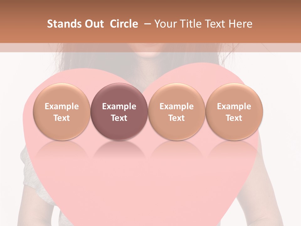 Hold Sign Standing PowerPoint Template