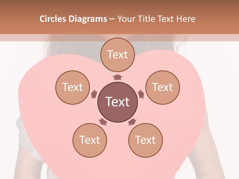 Hold Sign Standing PowerPoint Template