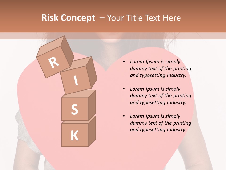 Hold Sign Standing PowerPoint Template