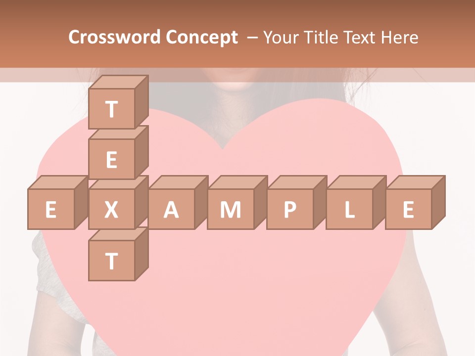 Hold Sign Standing PowerPoint Template
