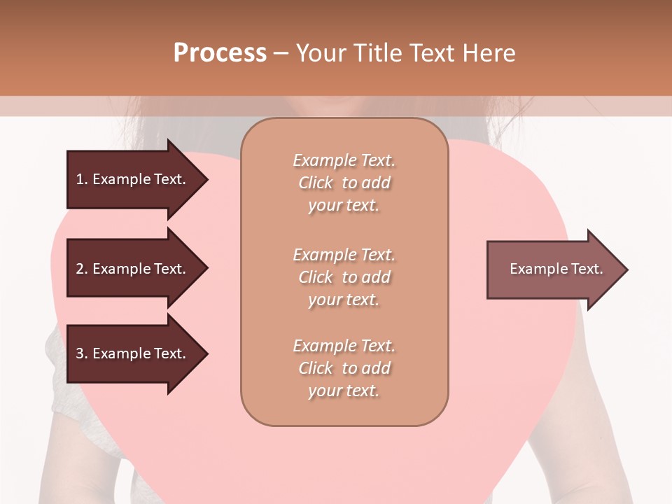 Hold Sign Standing PowerPoint Template