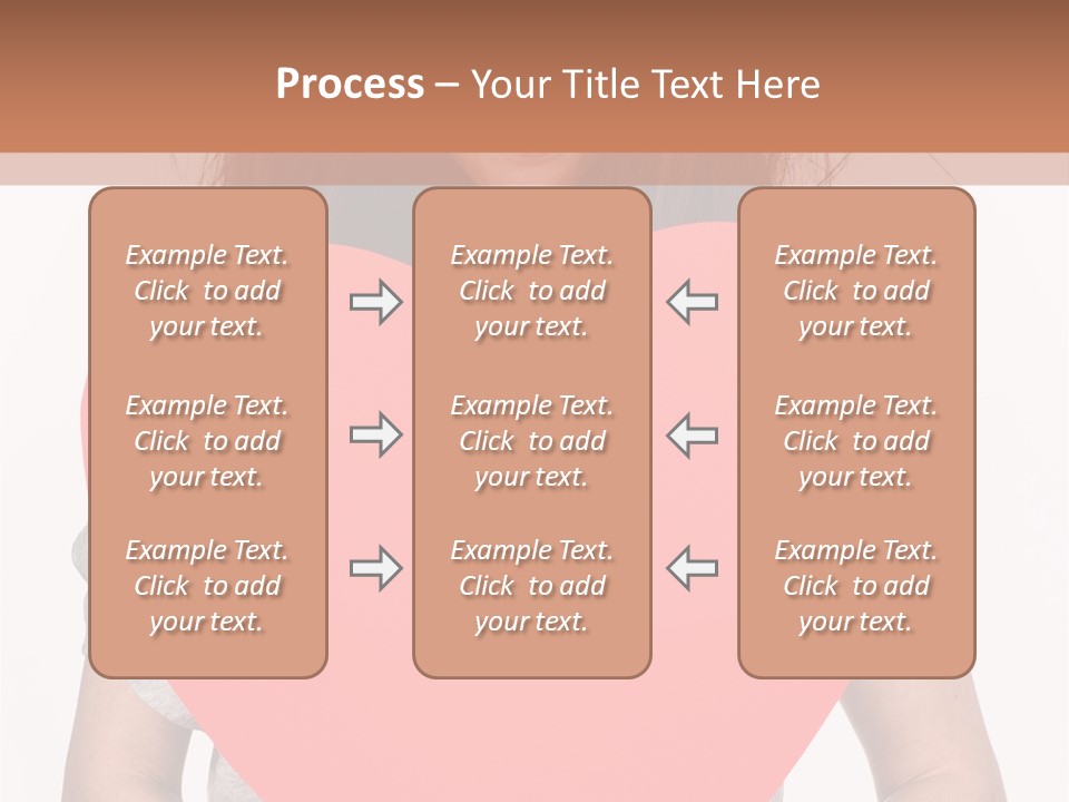 Hold Sign Standing PowerPoint Template