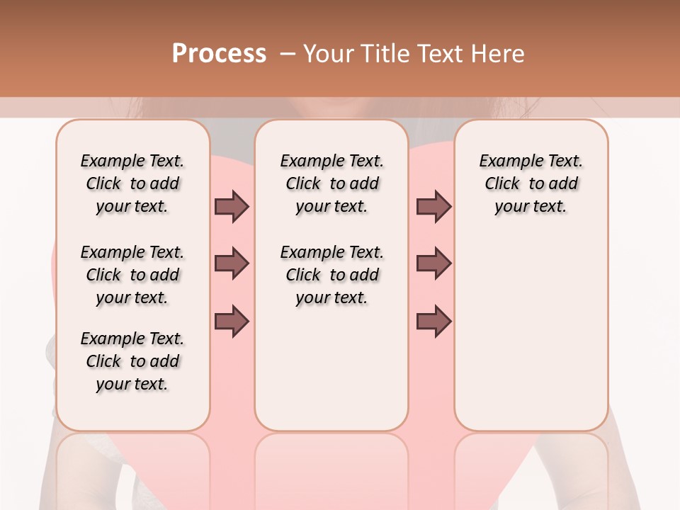 Hold Sign Standing PowerPoint Template