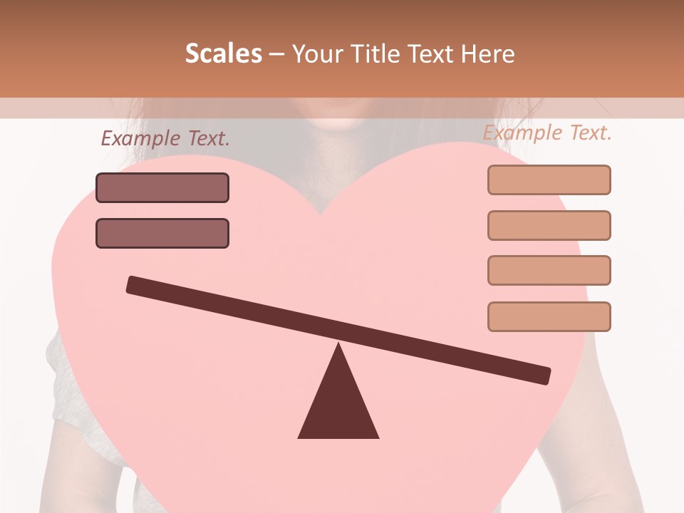 Hold Sign Standing PowerPoint Template