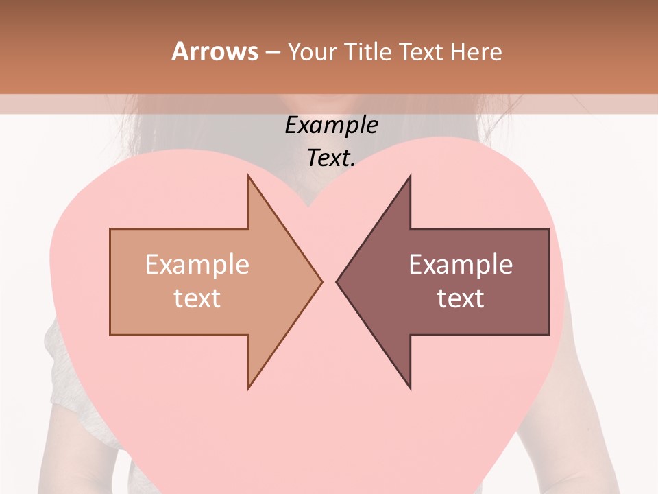 Hold Sign Standing PowerPoint Template