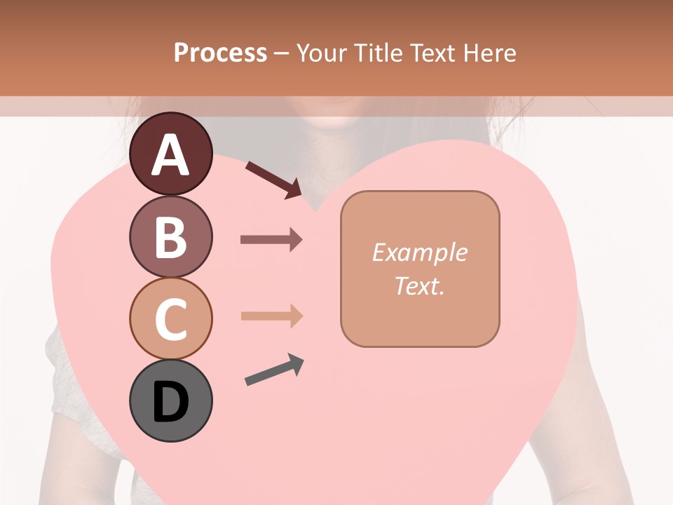 Hold Sign Standing PowerPoint Template