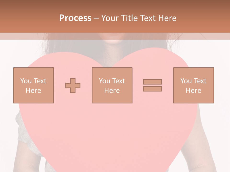 Hold Sign Standing PowerPoint Template
