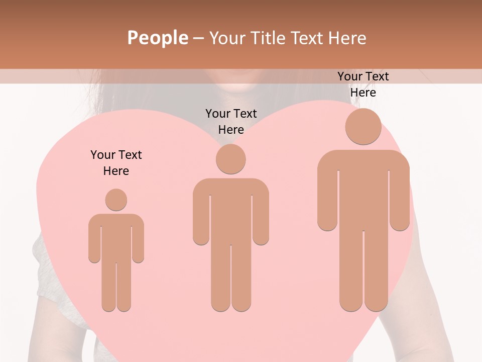 Hold Sign Standing PowerPoint Template