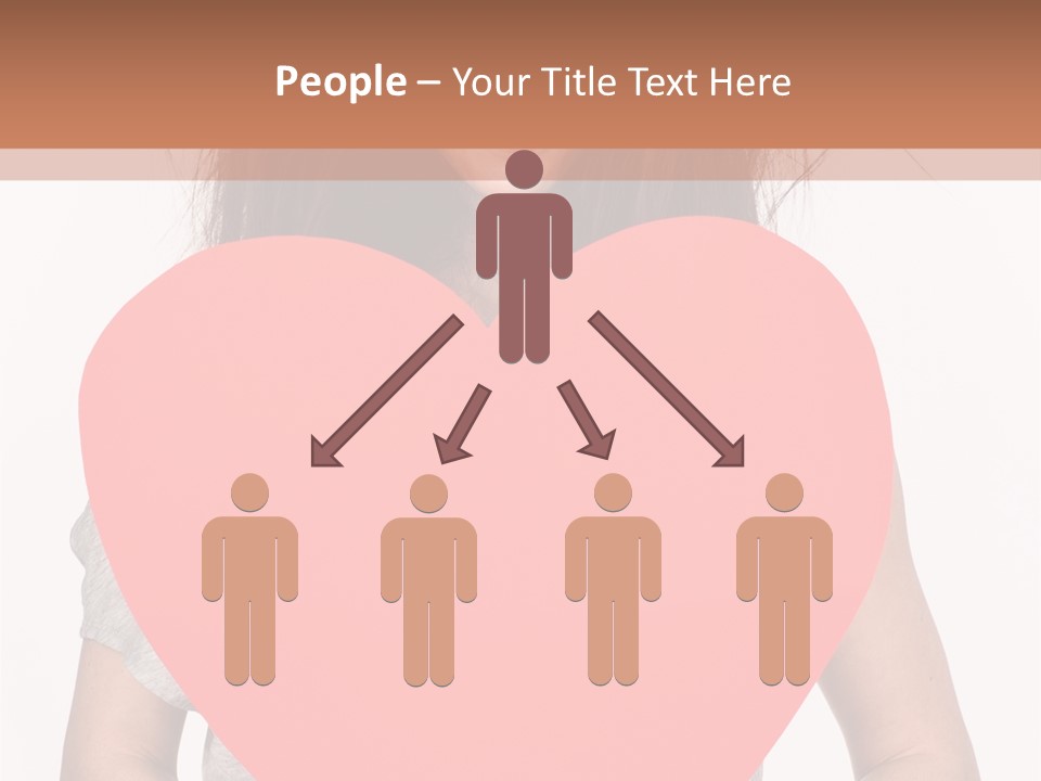 Hold Sign Standing PowerPoint Template