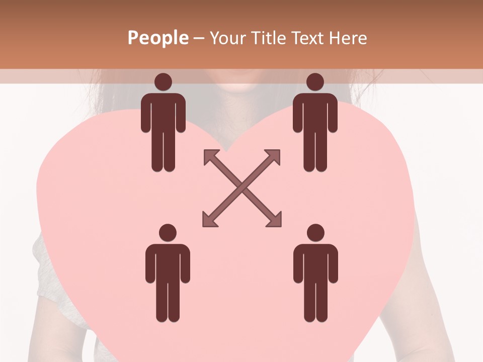 Hold Sign Standing PowerPoint Template