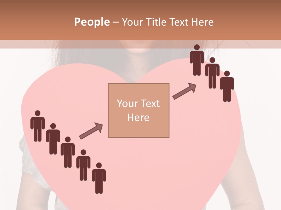 Hold Sign Standing PowerPoint Template