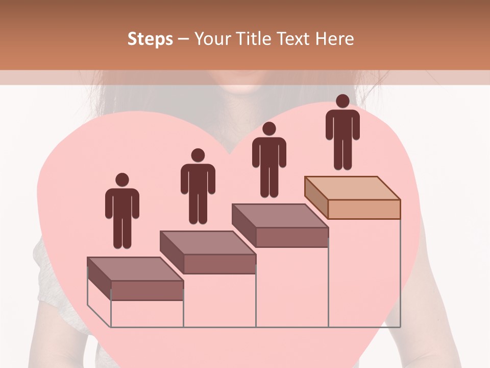 Hold Sign Standing PowerPoint Template