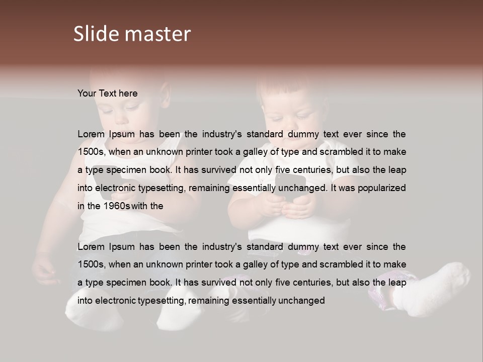 Cute Technology Happiness PowerPoint Template