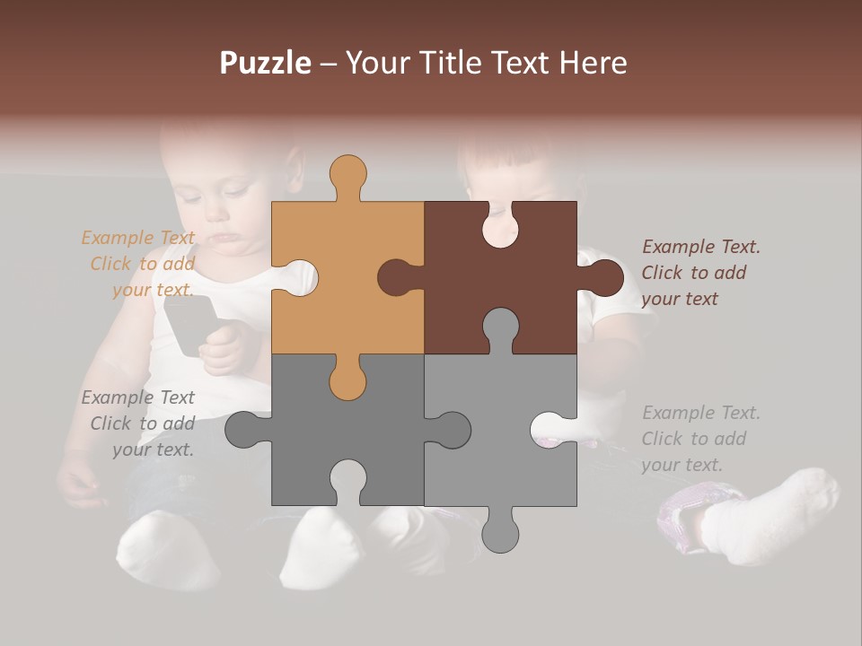 Cute Technology Happiness PowerPoint Template