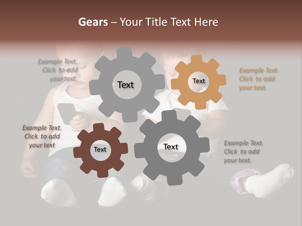 Cute Technology Happiness PowerPoint Template