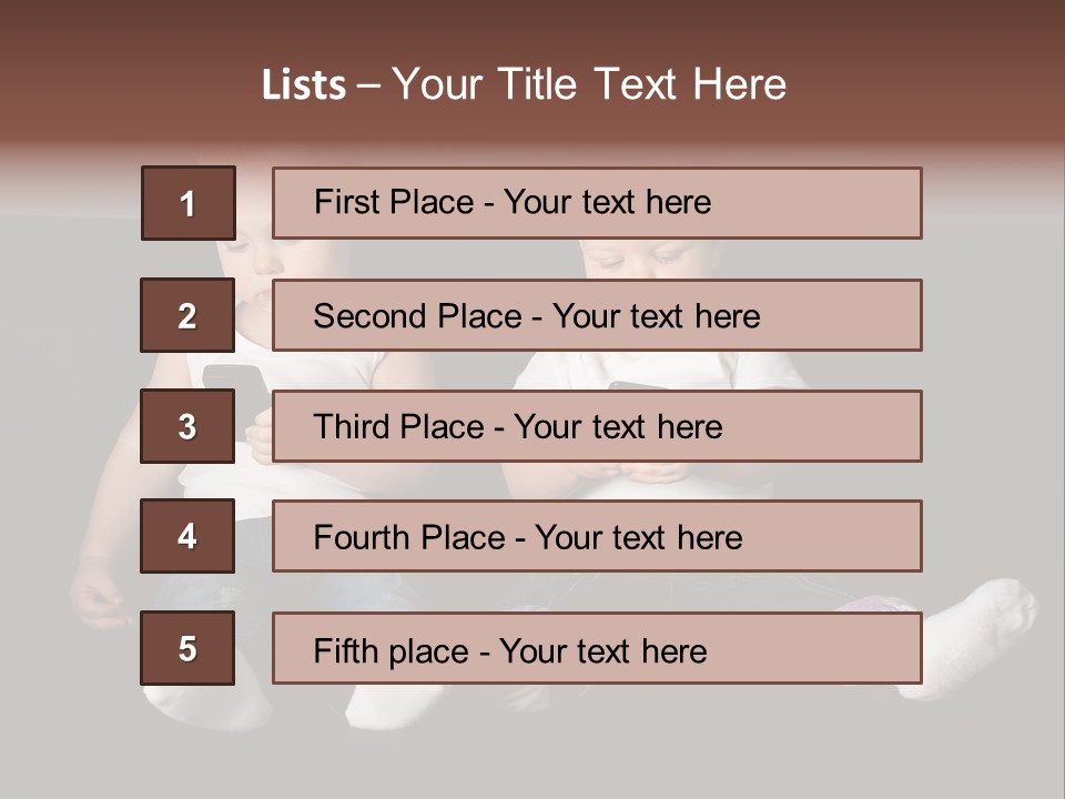 Cute Technology Happiness PowerPoint Template