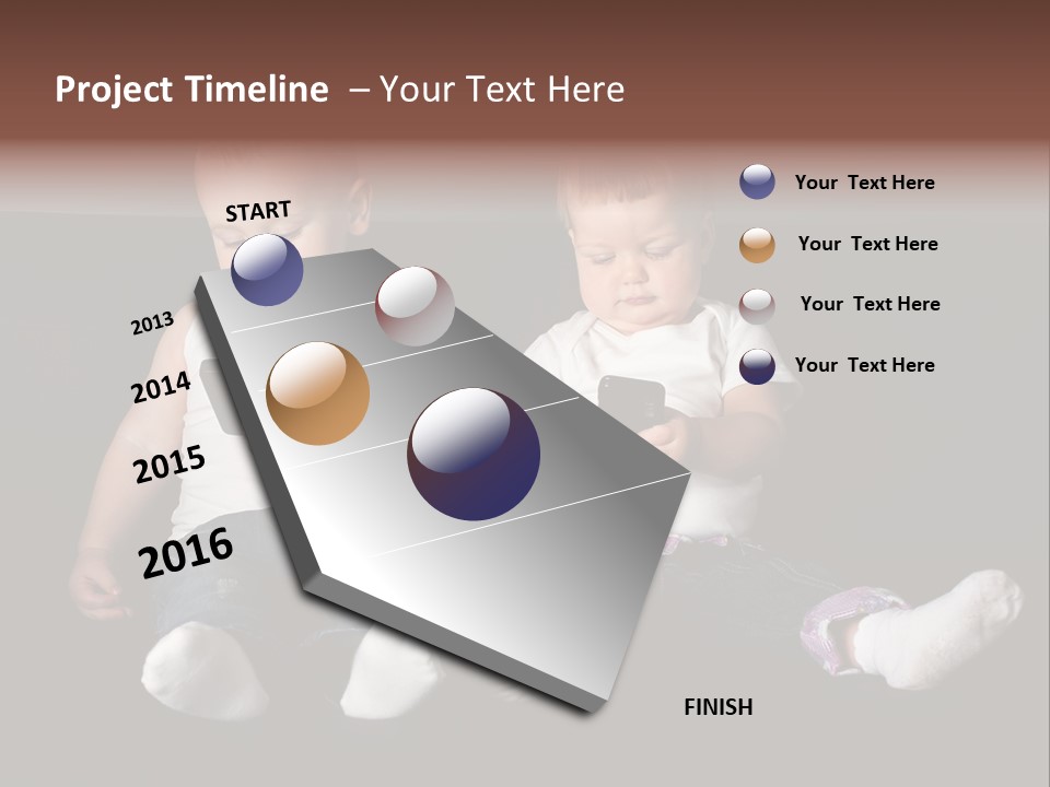 Cute Technology Happiness PowerPoint Template