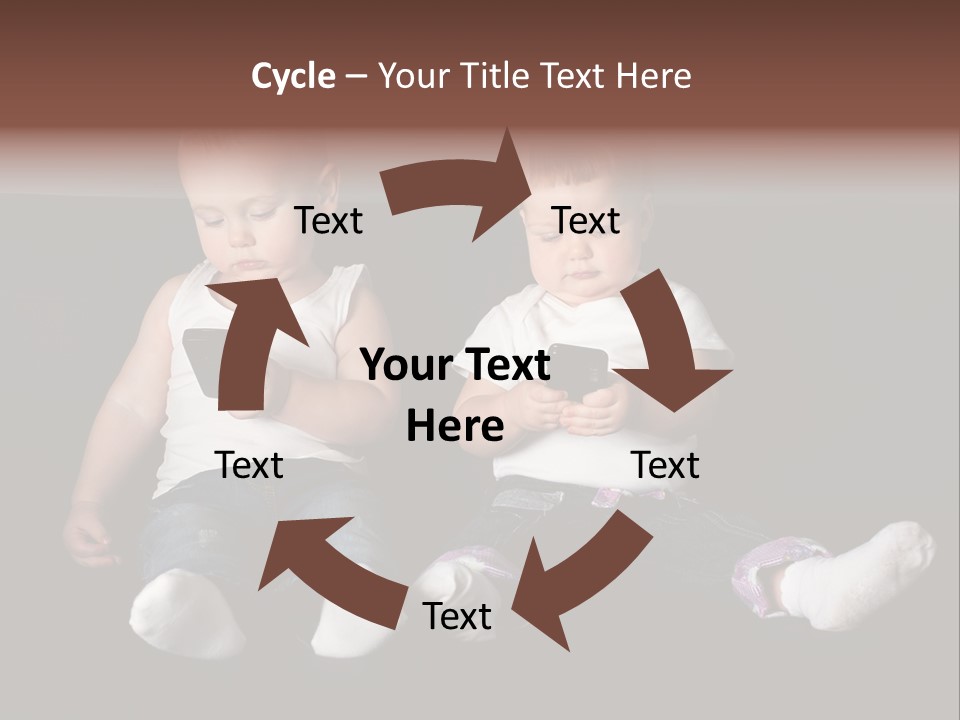 Cute Technology Happiness PowerPoint Template