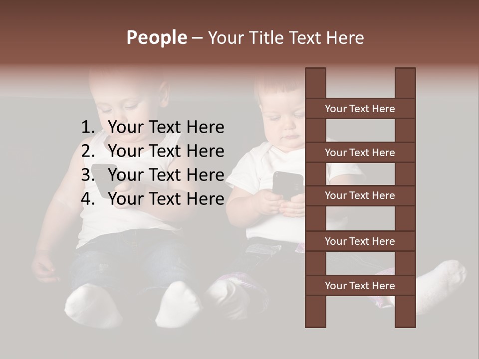 Cute Technology Happiness PowerPoint Template