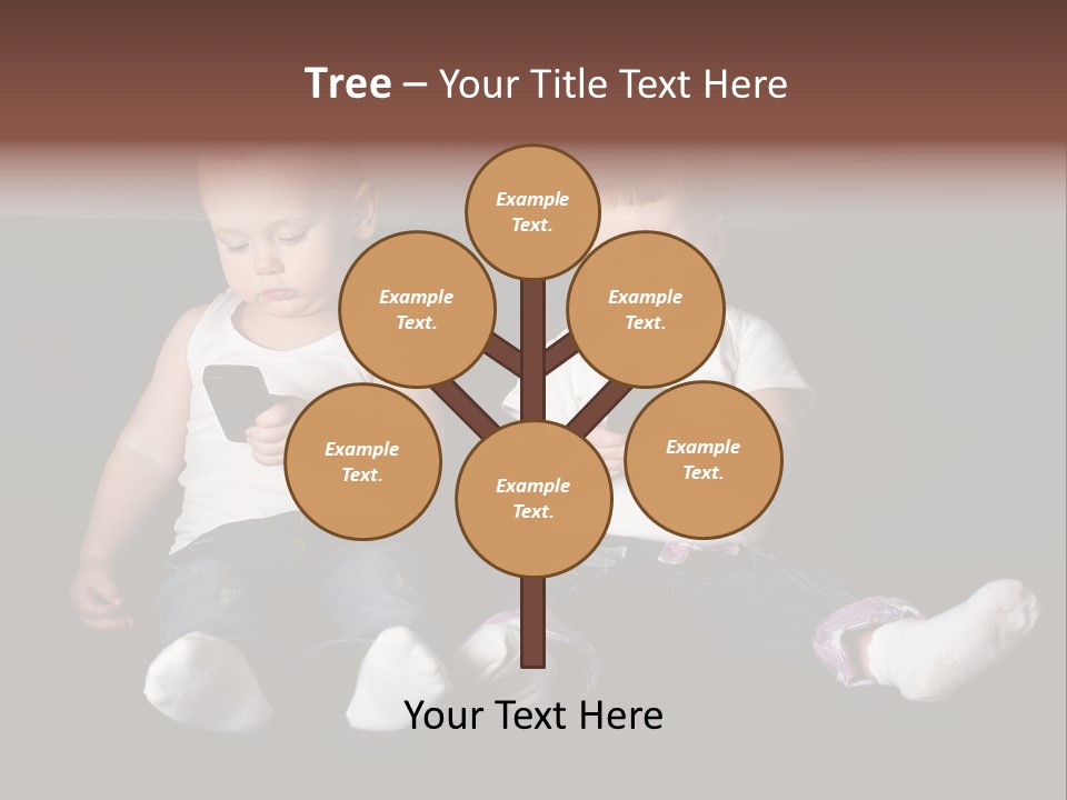 Cute Technology Happiness PowerPoint Template