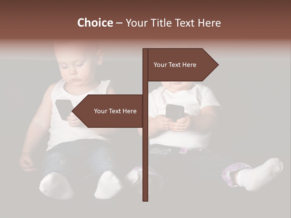 Cute Technology Happiness PowerPoint Template