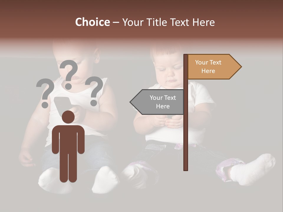 Cute Technology Happiness PowerPoint Template