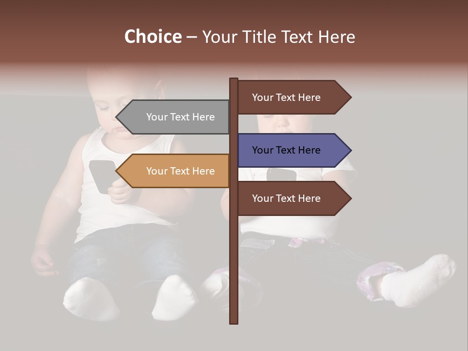 Cute Technology Happiness PowerPoint Template