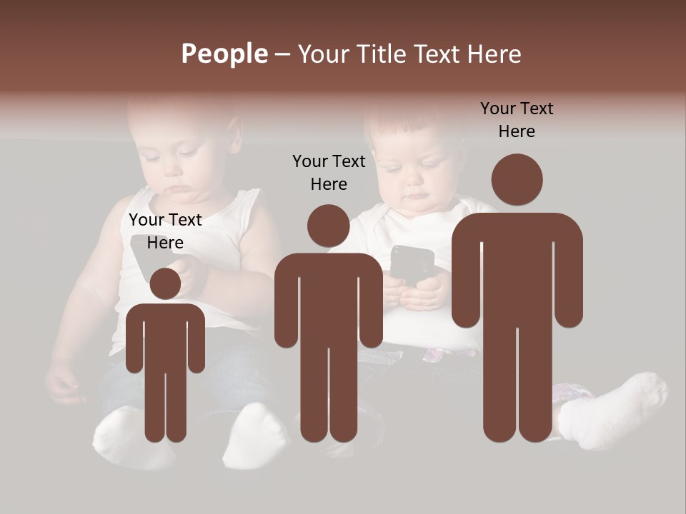 Cute Technology Happiness PowerPoint Template