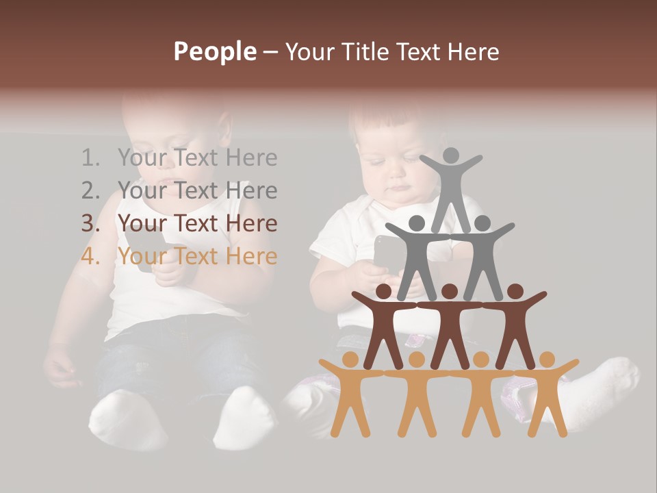 Cute Technology Happiness PowerPoint Template
