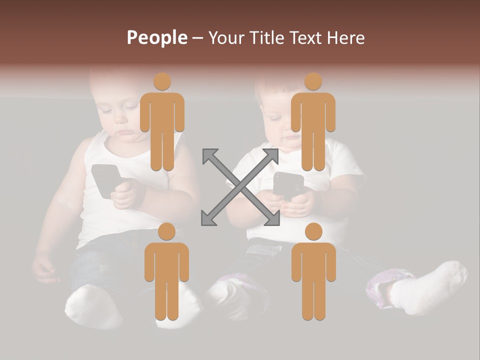 Cute Technology Happiness PowerPoint Template