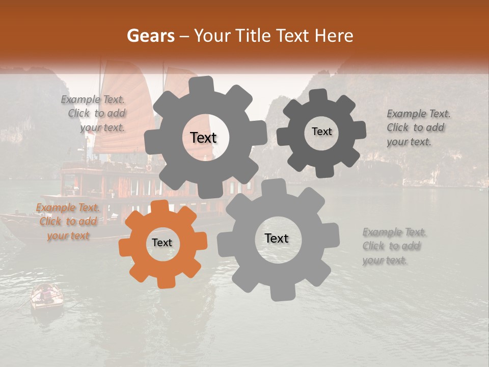 Landscape Ocean Holiday PowerPoint Template