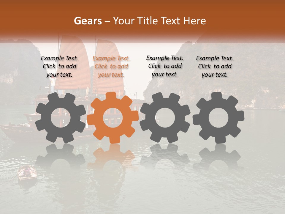 Landscape Ocean Holiday PowerPoint Template