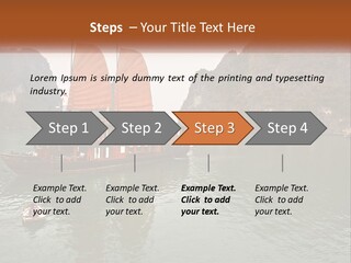 Landscape Ocean Holiday PowerPoint Template