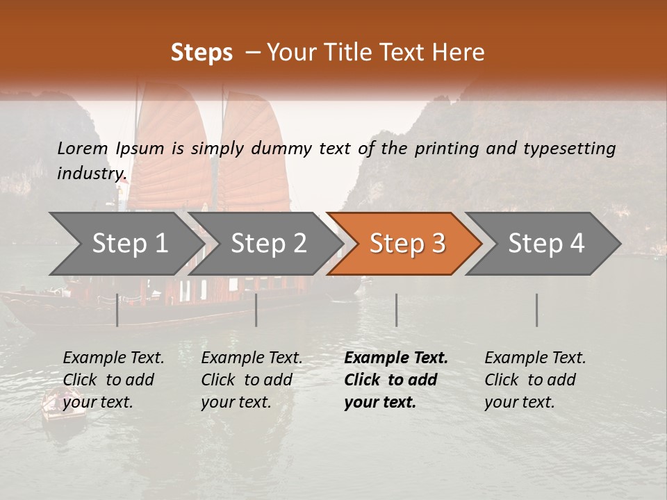 Landscape Ocean Holiday PowerPoint Template